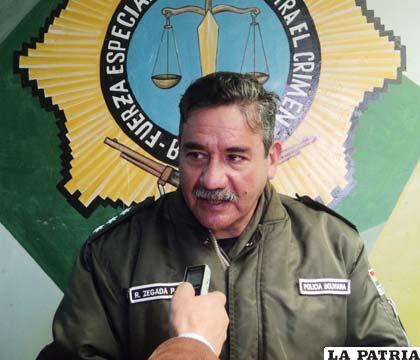 Coronel Rubén Zegada explica sobre el robo del dinero