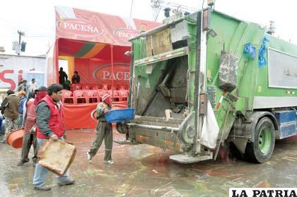 En carnavales se generó alrededor de 600 toneladas de basura /Archivo