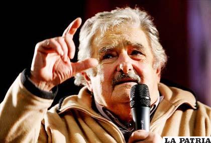 Presidente de Uruguay, José Mujica, durante el lanzamiento de la campaña electoral del Movimiento de Participación Popular (MPP)