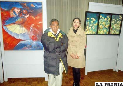 Walter Saravia y Graciela Gallardo juntos mostrando el talento orureño