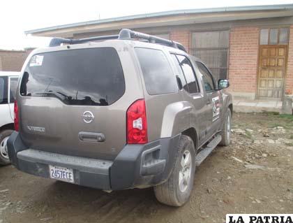 La vagoneta encontrada en un garaje de la Lizárraga y Antofagasta