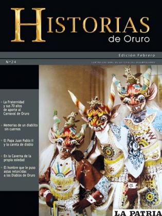 Portada de la vigésima cuarta edición de Historias de Oruro