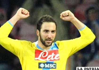 Gonzalo Higuaín es el goleador del Milan 