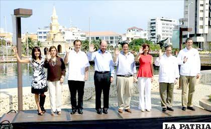 Consejo de ministros de la VIII Cumbre de la Alianza del Pacífico, registrada en Cartagena (Colombia)