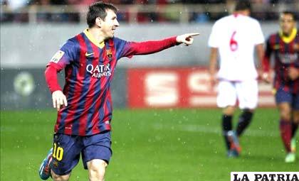 Lionel Messi no dejó de hacerse presente en el partido