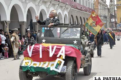 Beneméritos de la Guerra del Chaco se dieron modos para rendir su homenaje a Oruro