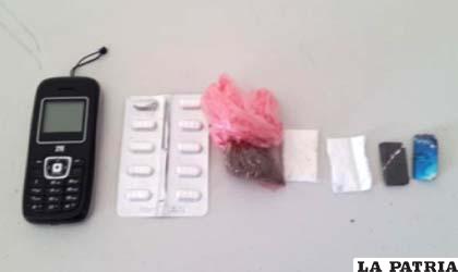 La droga en posesión del “Pitufo”