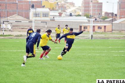 Una acción del partido en el cual venció Incerpaz