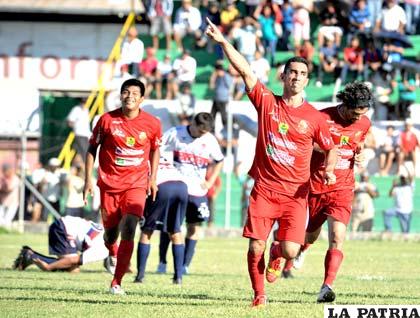 Delio Ojeda anotó el primer gol de Guabirá