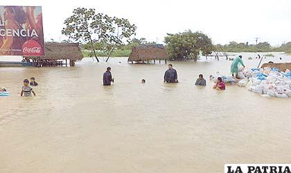 Trinidad ha comenzado a inundarse