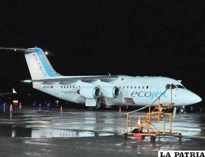 Ecojet con toda la predisposición de prestar servicio de vuelos a Oruro