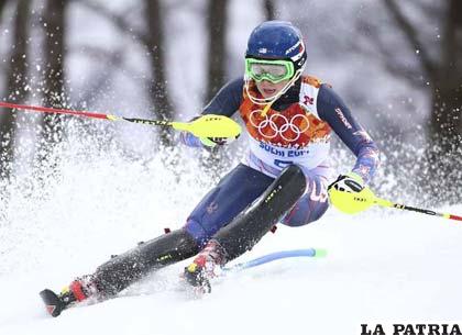 La esquiadora estadounidense Mikaela Shiffrin