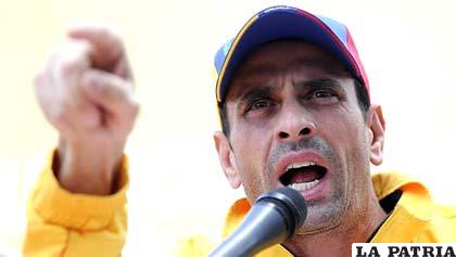 Líder opositor venezolano Henrique Capriles