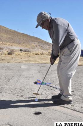 Leoncio Rocha golfista orureño