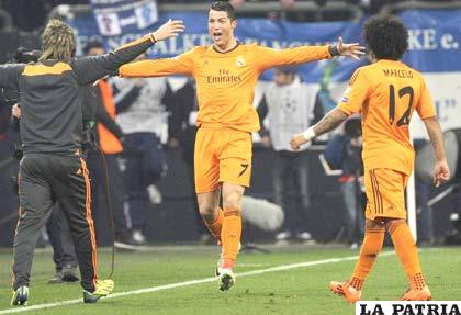 Cristiano Ronaldo hizo doblete en el partido
