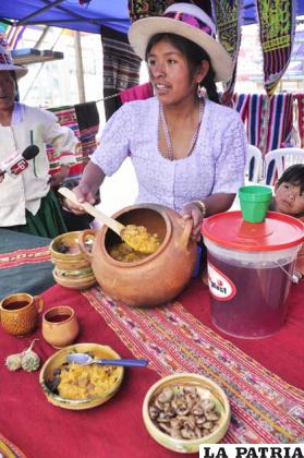 Platos de la gastronomía tradicional de Oruro