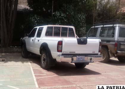 Esta camioneta transportaba el equipo radiactivo