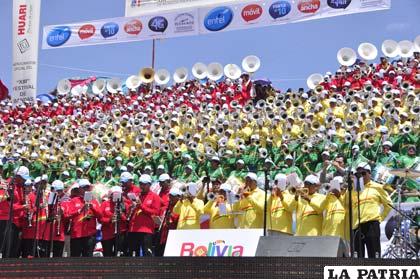 El rojo, amarillo y verde nuevamente primarán el Festival de Bandas