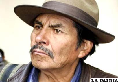 El candidato a la Gobernación de La Paz Felipe Quispe Huanca, el “Mallku”