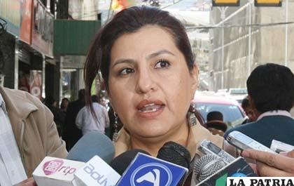 Rebeca Delgado en desacuerdo con candidatura de De Ugarte