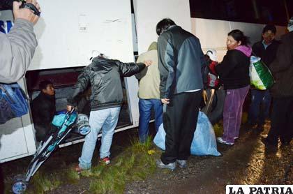 Los viajeros tuvieron que hacer trasbordo