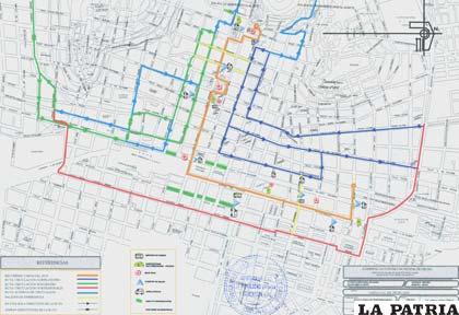 Este mapa está siendo distribuido en Tráfico y Vialidad del municipio, con rutas alternas para el Carnaval
