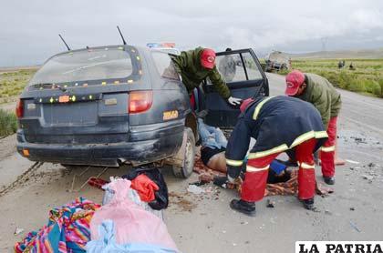 Este accidente se registró en la carretera Oruro-Cochabamba