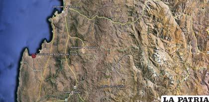 El epicentro fue localizado a 43 kilómetros de Coquimbo Chile, el cual sacudió la zona andina chilena