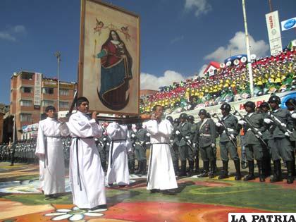 La Virgen del Socavón, motivo principal del Carnaval de Oruro