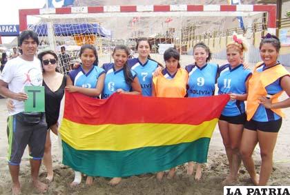 El equipo femenino de handball que representó a Oruro