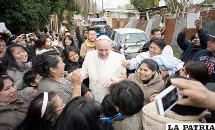 El Papa Francisco es muy querido por el pueblo