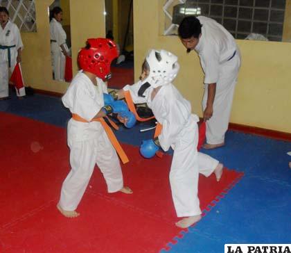 Durante las pruebas selectivas de anoche