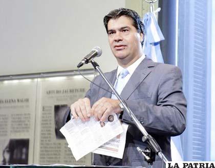 El jefe del Gabinete argentino, Jorge Capitanich