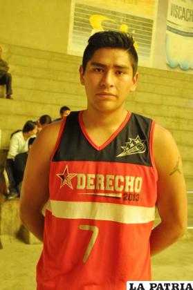 Delgado, jugador de Derecho