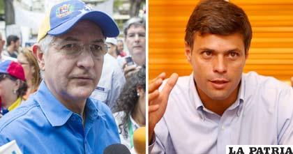 Antonio Ledezma (izq.) y Leopoldo López (der.)