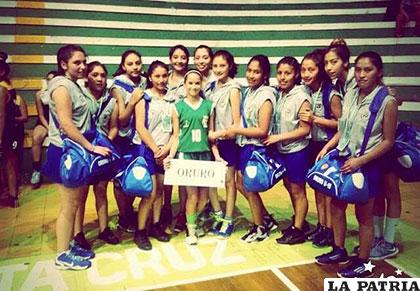 La selección orureña en la U-15 
