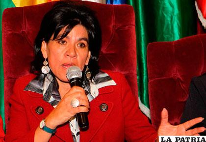 Katia Uriona, presidenta del Tribunal Supremo Electoral /interlatin.com