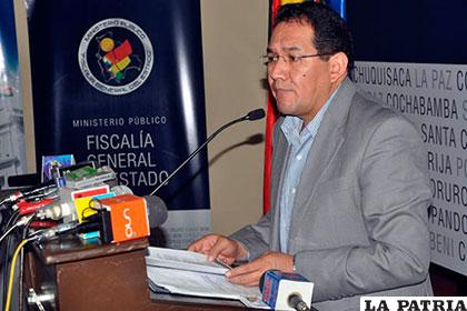 Ramiro Guerrero, fiscal general del Estado /lostiempos.com