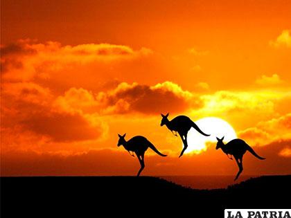 Una imagen que muestra el crepúsculo en Australia