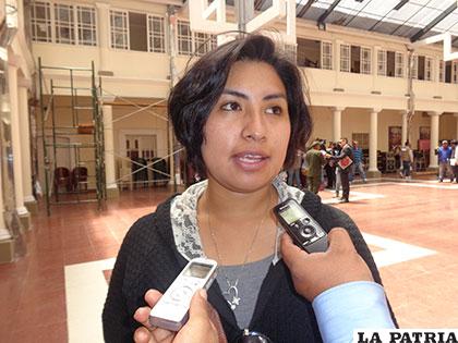 Claudia Bozo, directora del Sedeges