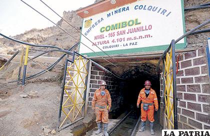 Colquiri es centro del sector minero estatal que rinde positivamente