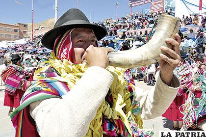 El llamado del pututu junto al cantón Untavi ayllu Pumasara