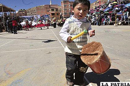 Los niños no faltaron a la fiesta de la Anata Andina