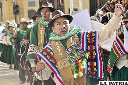 El más entusiasta del ayllu Caracollo
