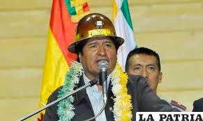 El Presidente Morales, anunció cambios en la Ley Minera