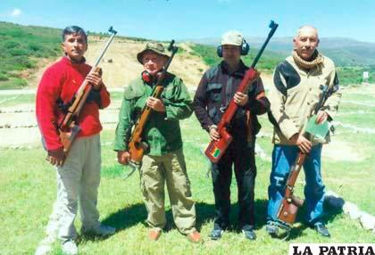 Deportistas orureños dedicados el tiro deportivo