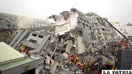 Un terremoto de magnitud 6,4 sacudió Taiwán