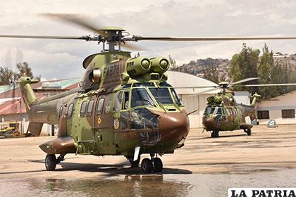 La FAB cuenta con un tercer helicóptero Súper Puma AS332-C1e, fabricado en Francia /ABI