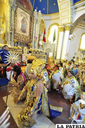 Los incas llegan a los pies de la Virgen del Socavón