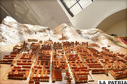 Maqueta de Oruro en 1781, año de la Revolución del 10 de Febrero